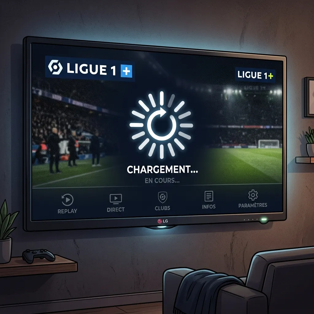 Symbole de chargement infini (buffering) illustrant les bugs de l'application officielle Ligue 1+